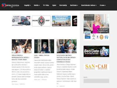 Screenshot of STV-USA WordPress Website created by Milan M. Dimitrijevic & Sasa Lukic